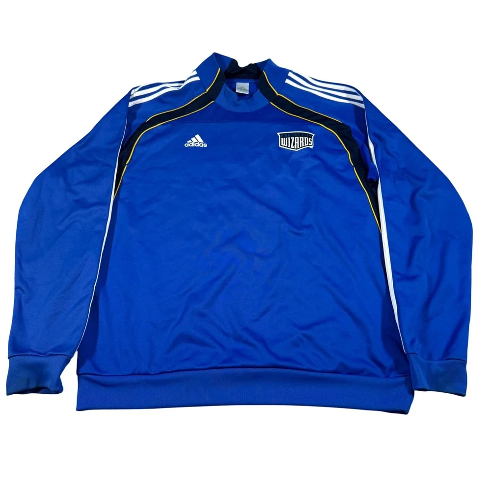 Adidas Kansas City Wizards MLS Training Pullover Mens 2XL Blue Vintage Soccer